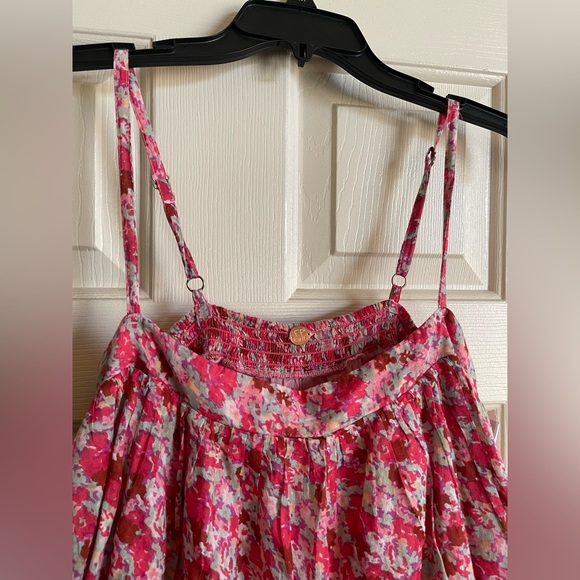 FP One Pink Floral Ruffle Top Large - Picture 3 of 7